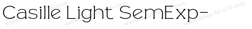 Casille Light SemExp字体转换